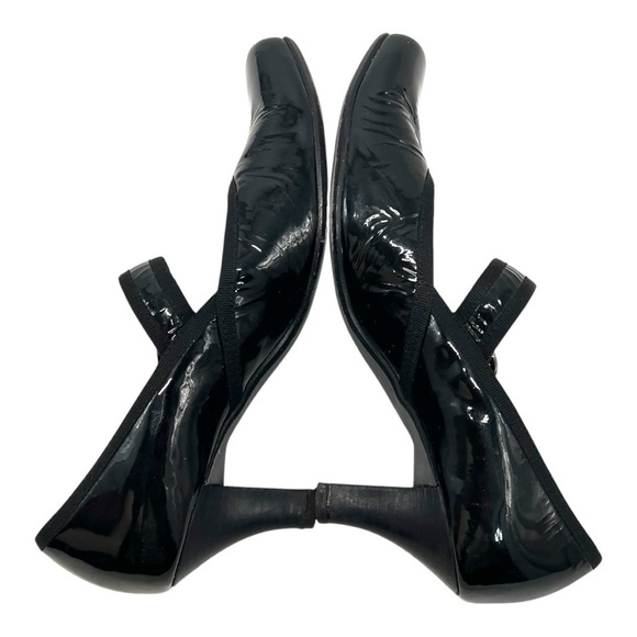 Paul Green Black Patent Leather Mary Jane Handcrafted Heels Women’s 7.5 - Picture 10 of 16